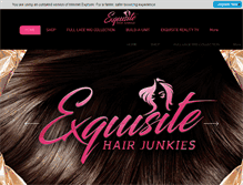 Tablet Screenshot of exquisitehairjunkies.com
